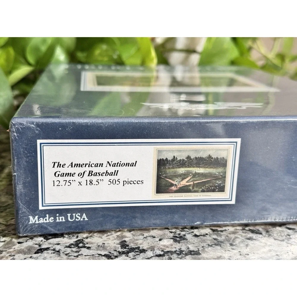 NEW Liberty Puzzles Wooden Jigsaw American BASEBALL- 505 Pieces NIB Sealed